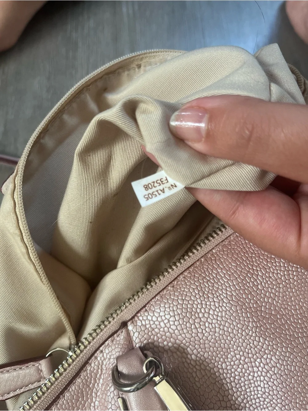 Coach Metallic Rose Pink Leather Tote